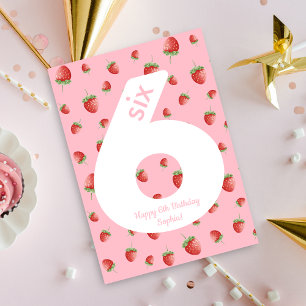 Berry Sweet Strawberry Happy Birthday Card