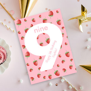 Berry Sweet Strawberry Happy Birthday Card