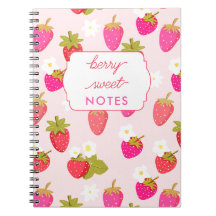 Berry Sweet Strawberry Personalised Pink Floral
