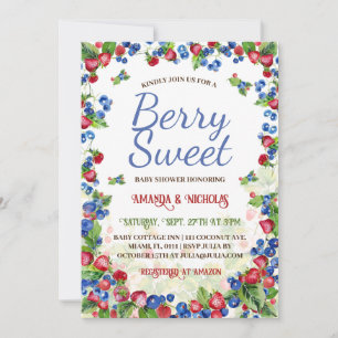 Berry Sweet Summer Baby Shower  Invitation