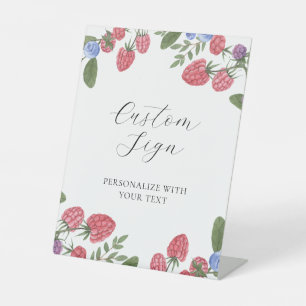 Berry Sweet Summer Berries Custom Text Sign