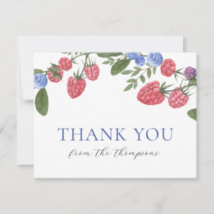 Berry Sweet Summer Berries Shower Thank You
