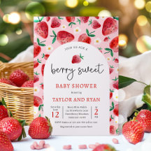 Berry Sweet Summer Strawberry Baby Shower