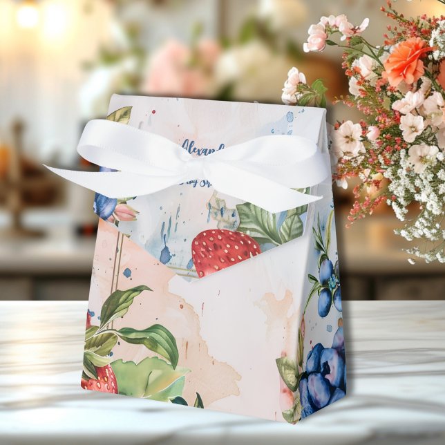 Berry Sweet  Wild Berries & Flowers Baby Shower Favour Box (Creator Uploaded)