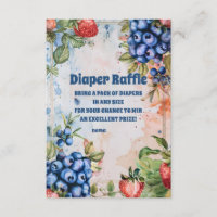 Berry Sweet  Wild Berries & Flowers  Diaper Raffle