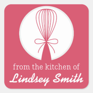 Berry Whisk Silhouette Kitchen Labels