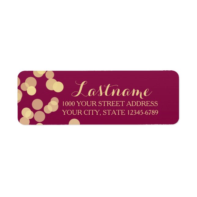 Berry Wine and Gold Sparkle (Front)