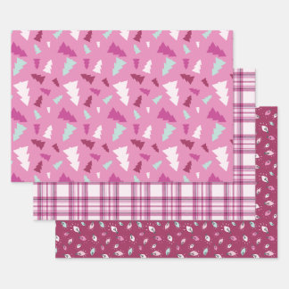 Berry Wrapping Paper Set of 3 Sheets