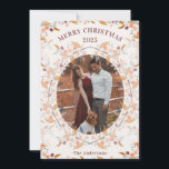 Berry Wreath Framed Photo Holiday Card<br><div class="desc">A colourful berry Christmas design is sure to brighten your friends and families holiday! With cheerful colours this card is warm and bright for the holiday!</div>