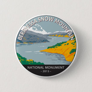 Berryessa Snow Mountain National Monument Vintage 6 Cm Round Badge