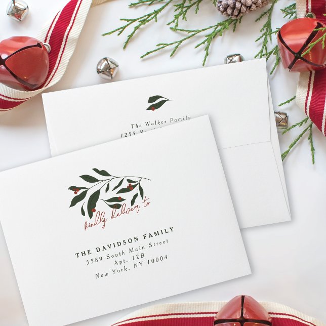 Berryful Botanical Christmas Envelope (Creator Uploaded)