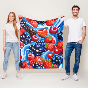 Berrylicious Blue Dream Fleece Blanket
