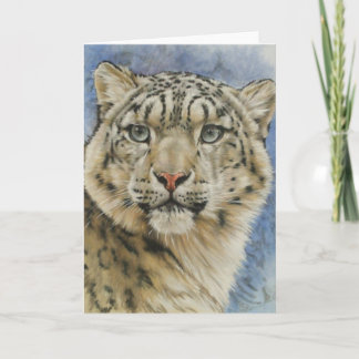 Berry's Snow Leopard Card