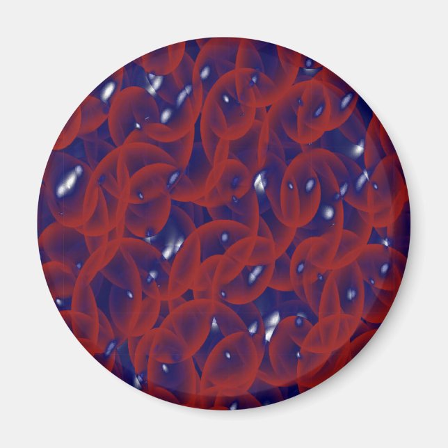 Berrythrocyte Jelled Round Magnet (Front)