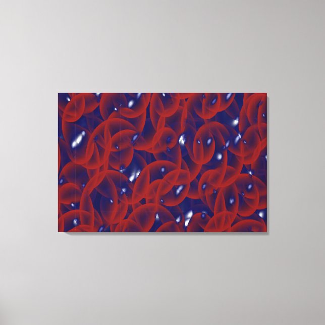 Berrythrocyte Jelled Stretched Canvas Print (Front)