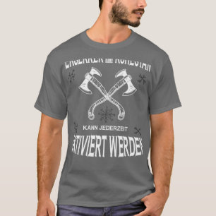 Berserker Retired Viking Viking Axe Runes T-Shirt