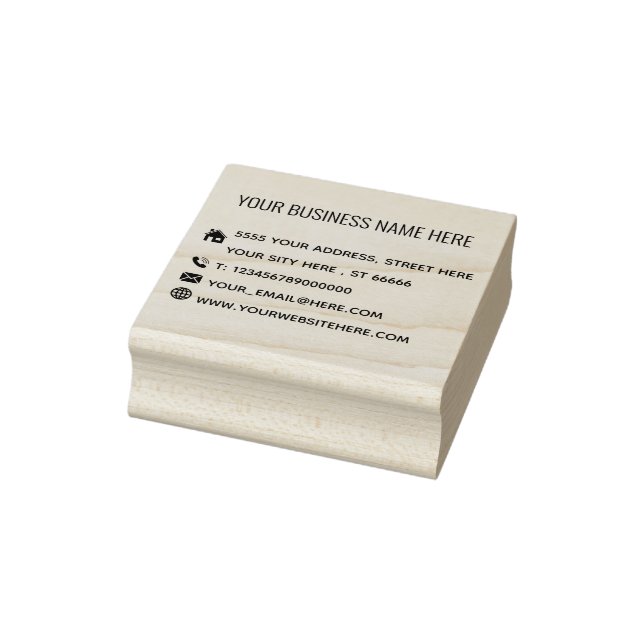 Bersonalized Business Company Address Professional Rubber Stamp (Stamp)
