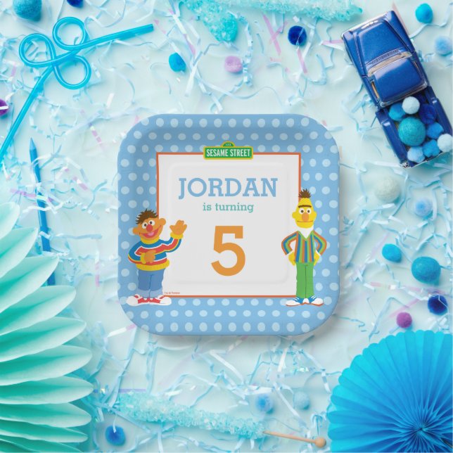 Bert and Ernie Birthday Paper Plate (Party)