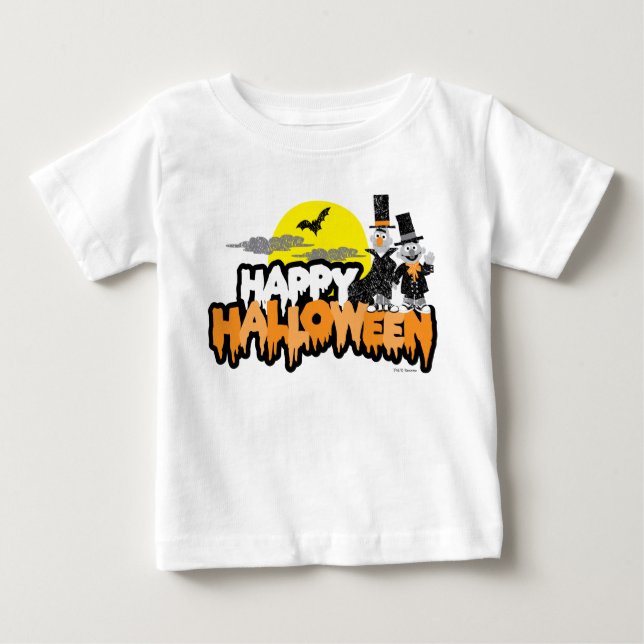 Bert and Ernie | Happy Halloween Baby T-Shirt (Front)