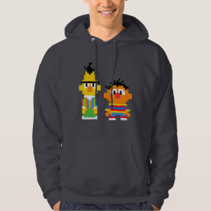 Bert and Ernie Pixel Art Hoodie