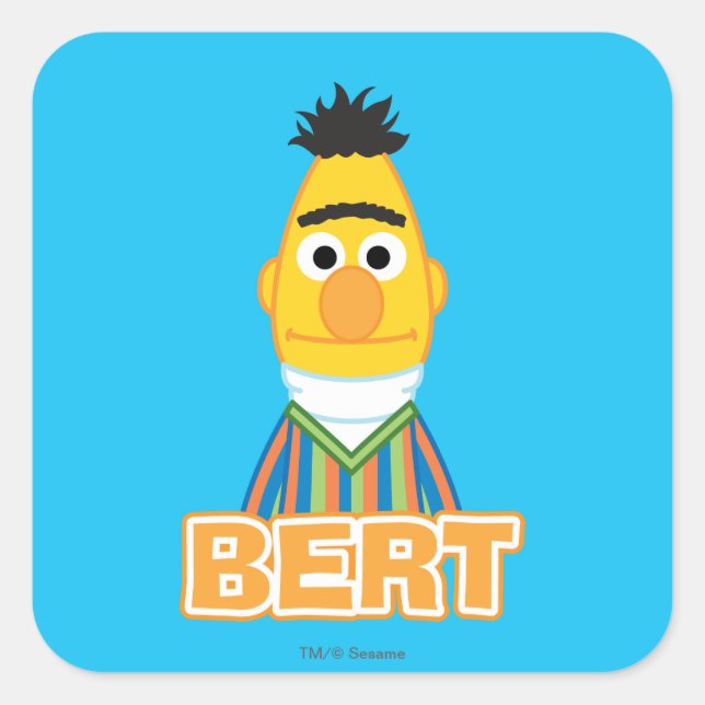 Bert Classic Style Square Sticker (Front)