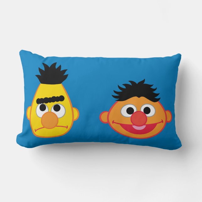 Bert & Ernie Emojis Lumbar Cushion (Front)