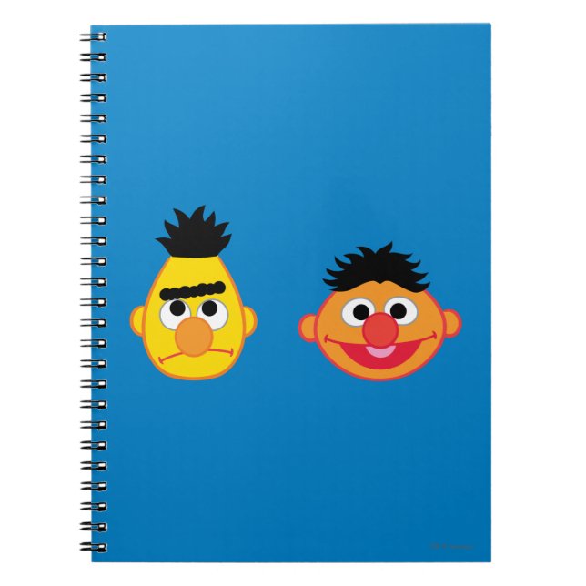 Bert & Ernie Emojis Spiral Notebook (Front)