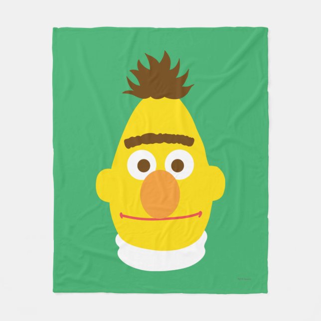 Bert Face Fleece Blanket (Front)