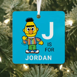 Bert   Personalised Name with Photo Metal Tree Decoration