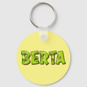 Berta Name Kiwi Design Keychain