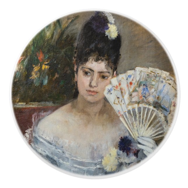 Berthe Morisot - At the Bal Ceramic Knob (Front)