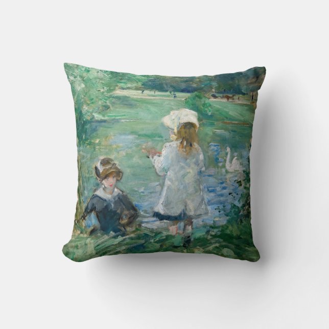 Berthe Morisot - Beside a Lake Cushion (Front)