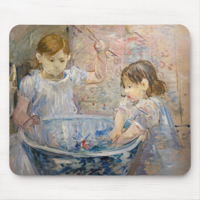 Berthe Morisot - Children at the Basin Mouse Pad (Front)