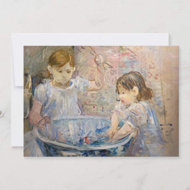 Berthe Morisot - Children at the Basin Thank You Card (Front)