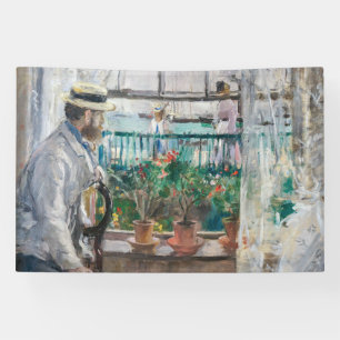 Berthe Morisot - Eugene Manet on the Isle of Wight Banner