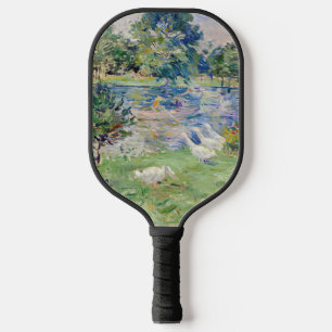 Berthe Morisot - Girl in a Boat with Geese Pickleball Paddle