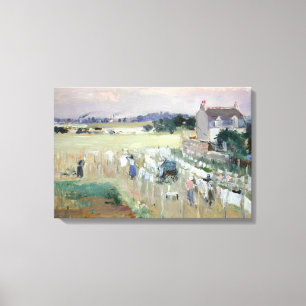 Berthe Morisot - Hanging the Laundry out to Dry Canvas Print