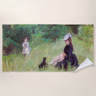 Berthe Morisot - In a Park / Dans le parc Beach Towel