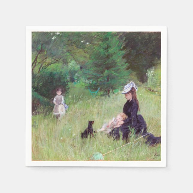 Berthe Morisot - In a Park Napkin (Front)