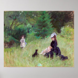 Berthe Morisot - In a Park Poster
