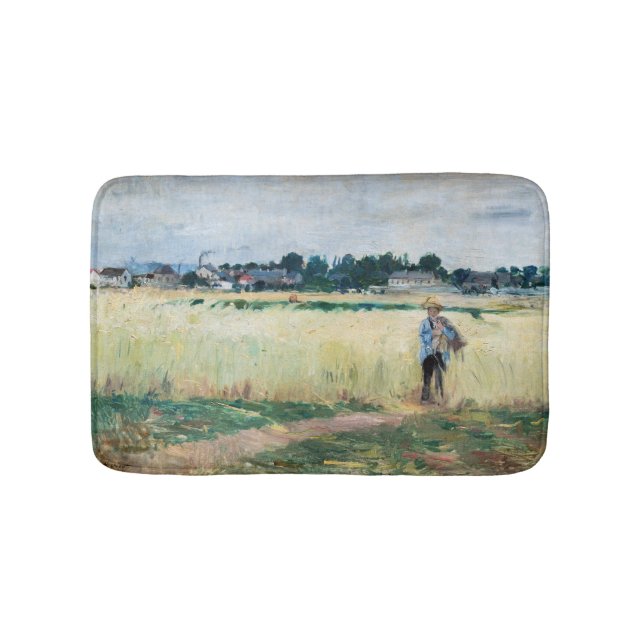 Berthe Morisot - In the Wheatfield at Gennevillier Bath Mat (Front)