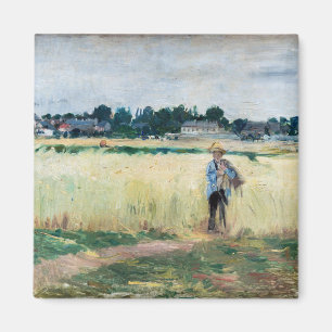 Berthe Morisot - In the Wheatfield at Gennevillier Magnet