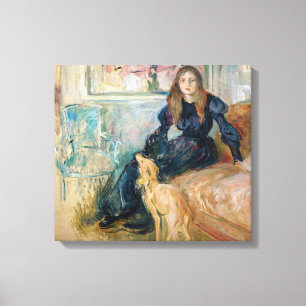 Berthe Morisot - Julie and her Greyhound Laerte Canvas Print
