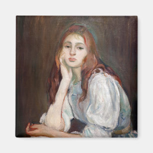 Berthe Morisot - Julie Daydreaming Magnet