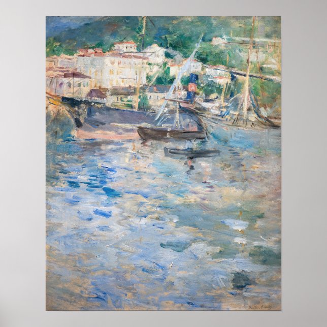 Berthe Morisot - Port of Nice Poster (Front)