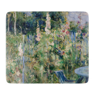 Berthe Morisot - Roses Tremieres / Hollyhocks Cutting Board