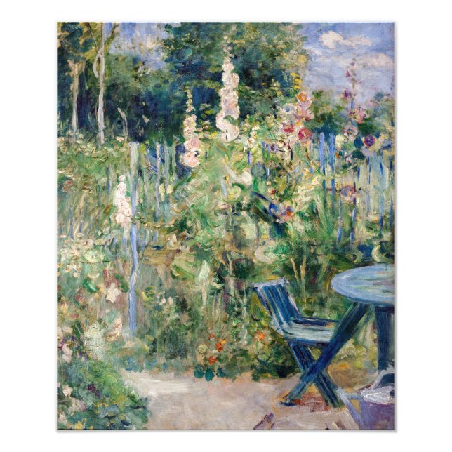 Berthe Morisot - Roses Tremieres Photo Print (Front)