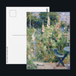 Berthe Morisot - Roses Tremieres Postcard<br><div class="desc">Roses Tremieres - Berthe Morisot,  1884</div>