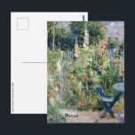 Berthe Morisot - Roses Tremieres Postcard<br><div class="desc">Roses Tremieres - Berthe Morisot,  1884</div>