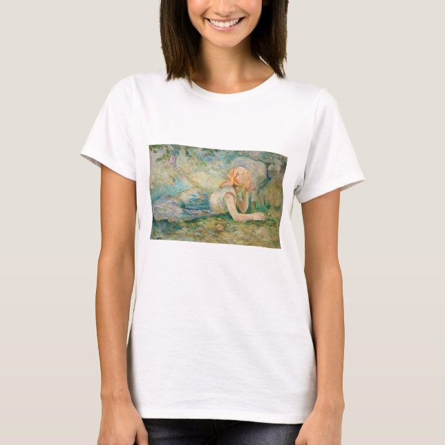 Berthe Morisot - Shepherdess Resting T-Shirt (Front)
